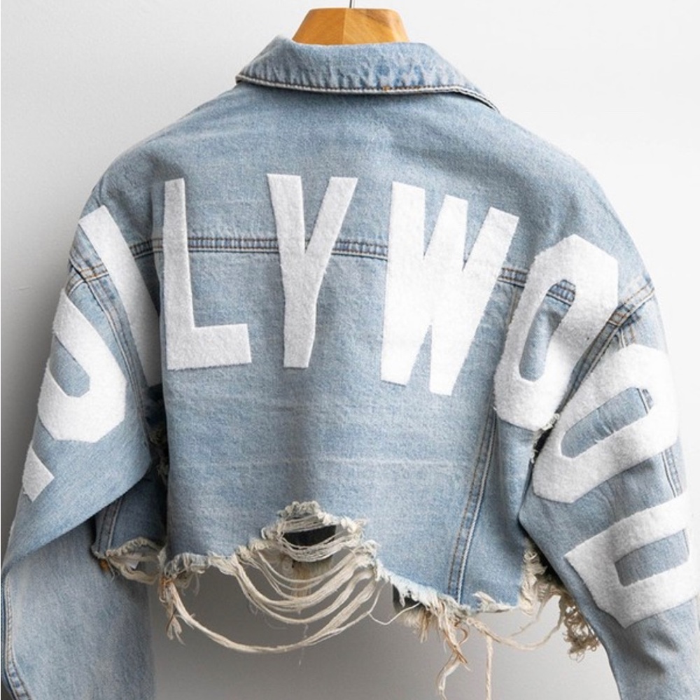 Hollywood Cropped Denim Jacket